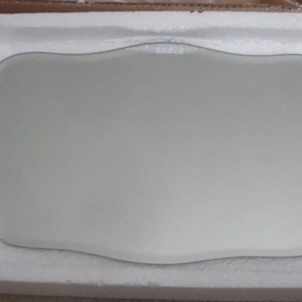 Wall Mirror Or Vanity Tray w Metal Flowers New